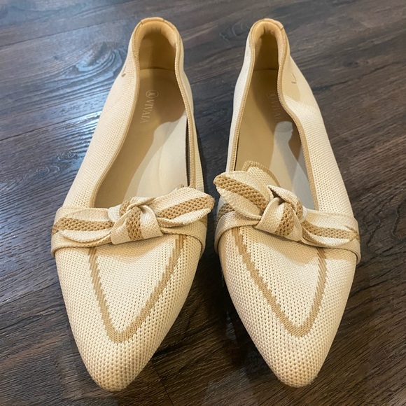 VIVAIA Pointed-Toe Bow Loafers Michelle 2.0 EU 40.5 - Picture 3 of 6